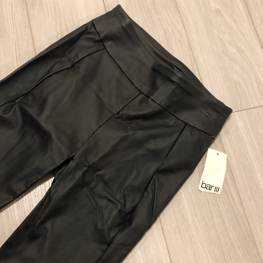 BAR III Faux Leather Leggings XS